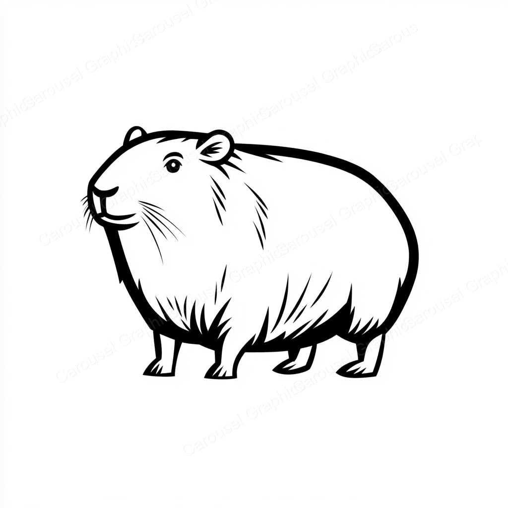 Capybara Vector Graphic preview