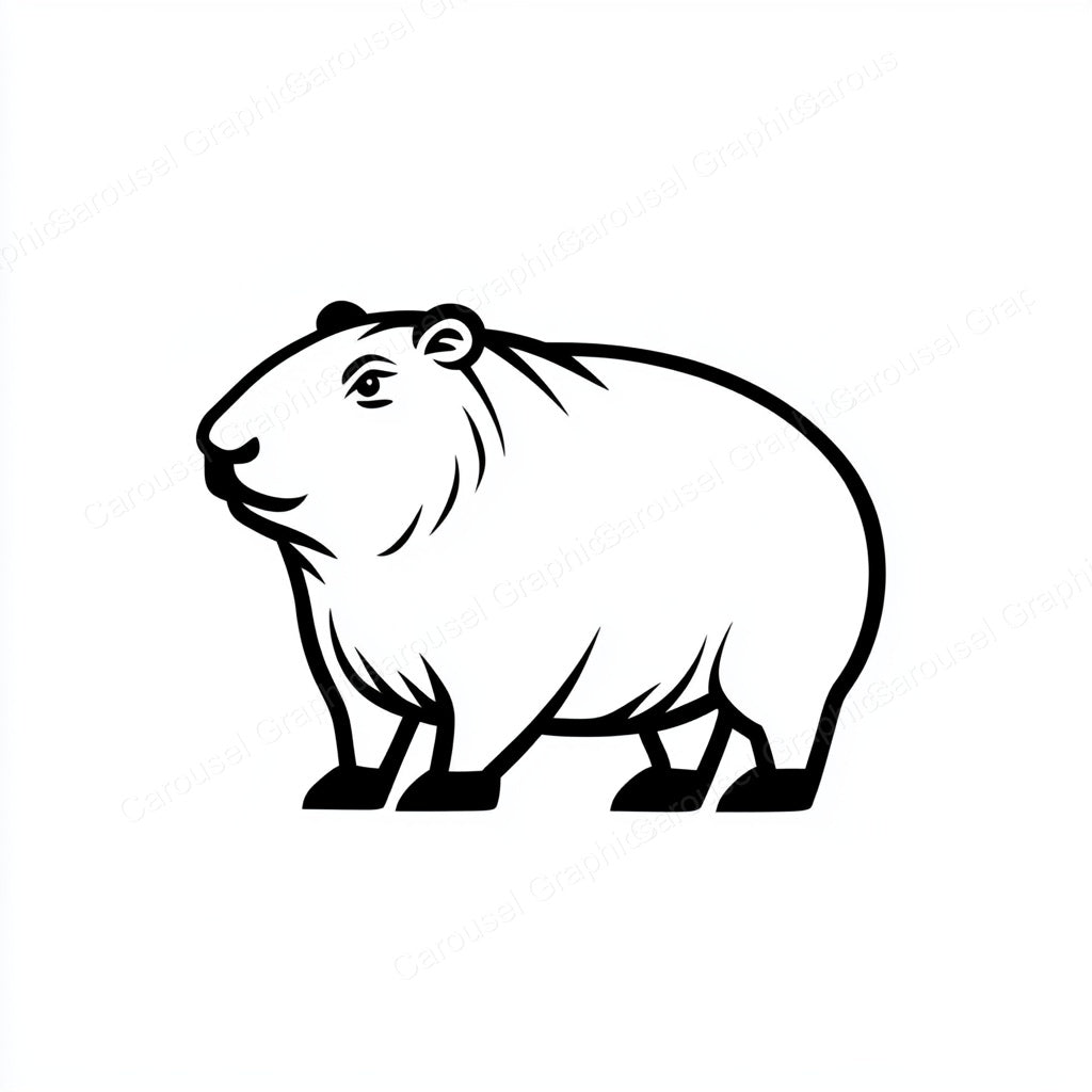 Capybara Vector Graphic preview