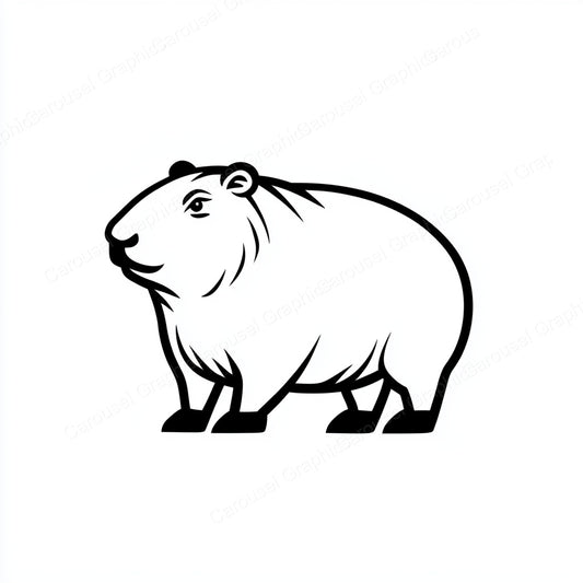 Capybara Vector Graphic preview