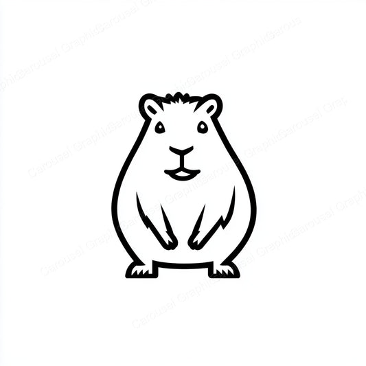 Capybara Vector Graphic preview