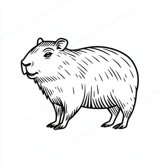 Capybara Vector Graphic preview