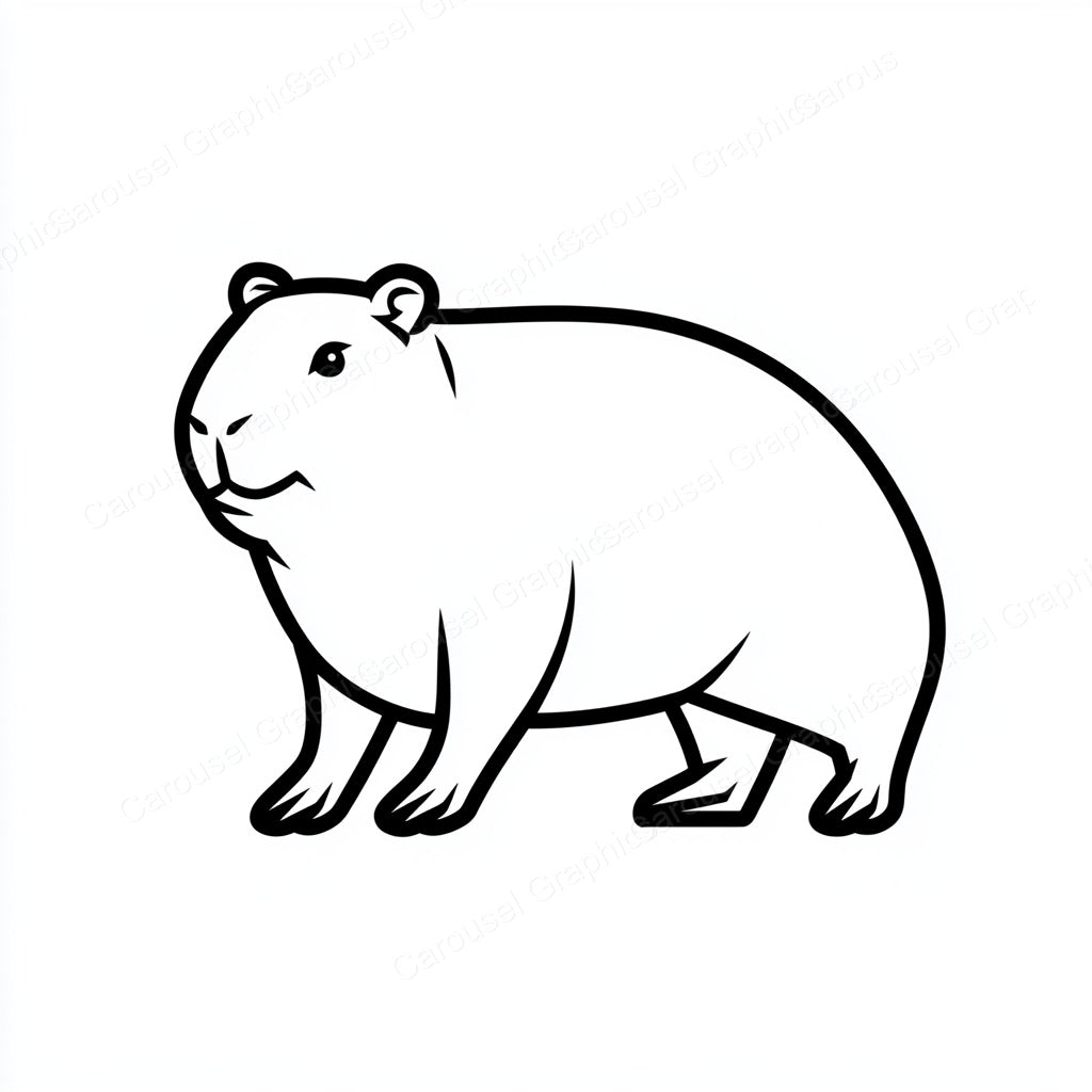 Capybara Vector Graphic preview