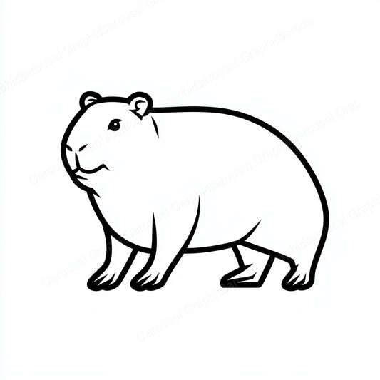 Capybara Vector Graphic preview
