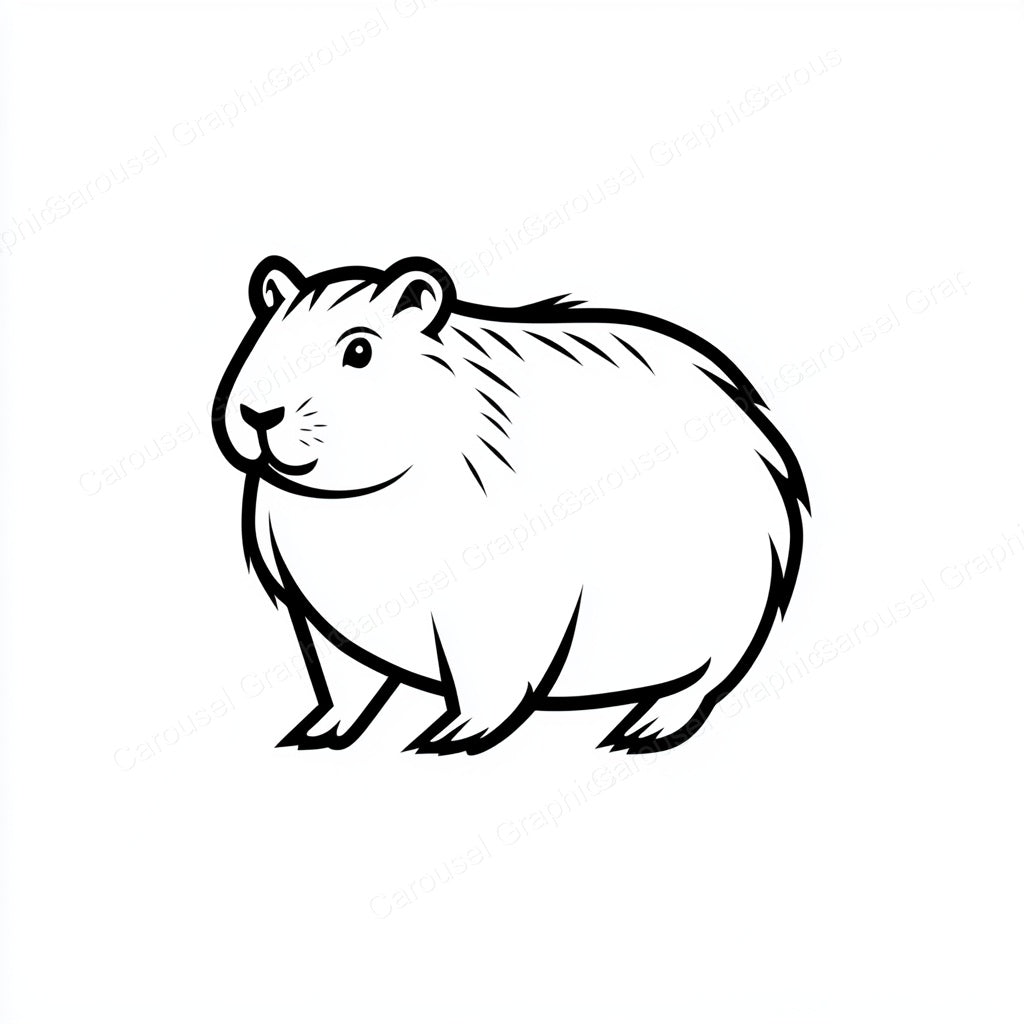 Capybara Vector Graphic preview