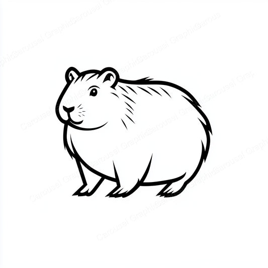 Capybara Vector Graphic preview