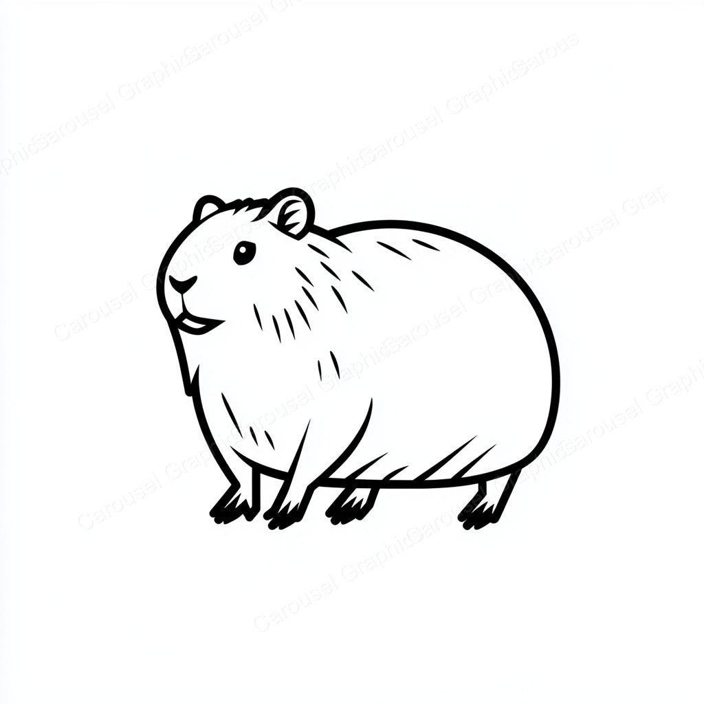 Capybara Vector Graphic preview