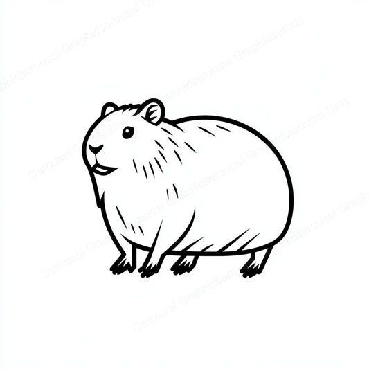 Capybara Vector Graphic preview