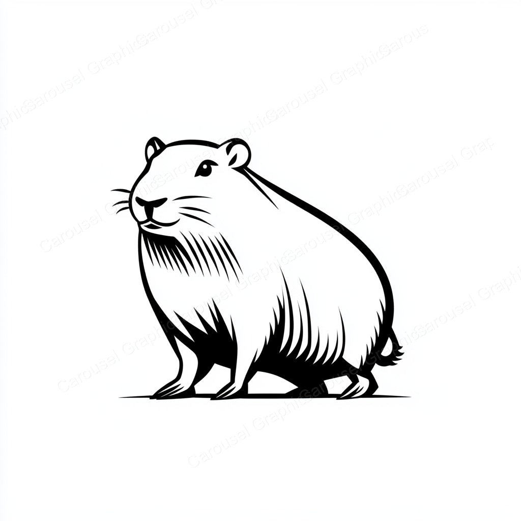 Capybara Vector Graphic preview