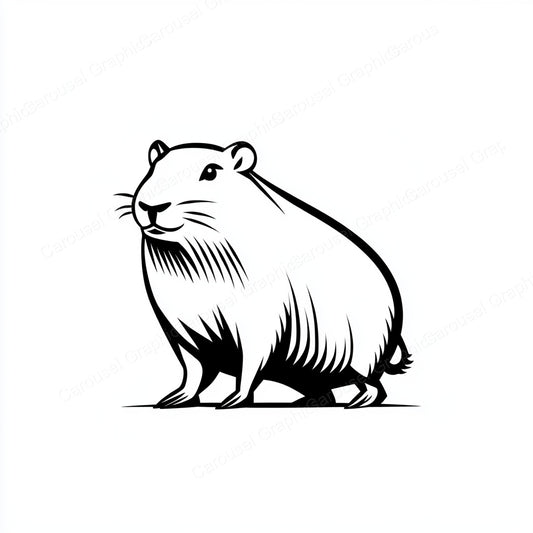 Capybara Vector Graphic preview