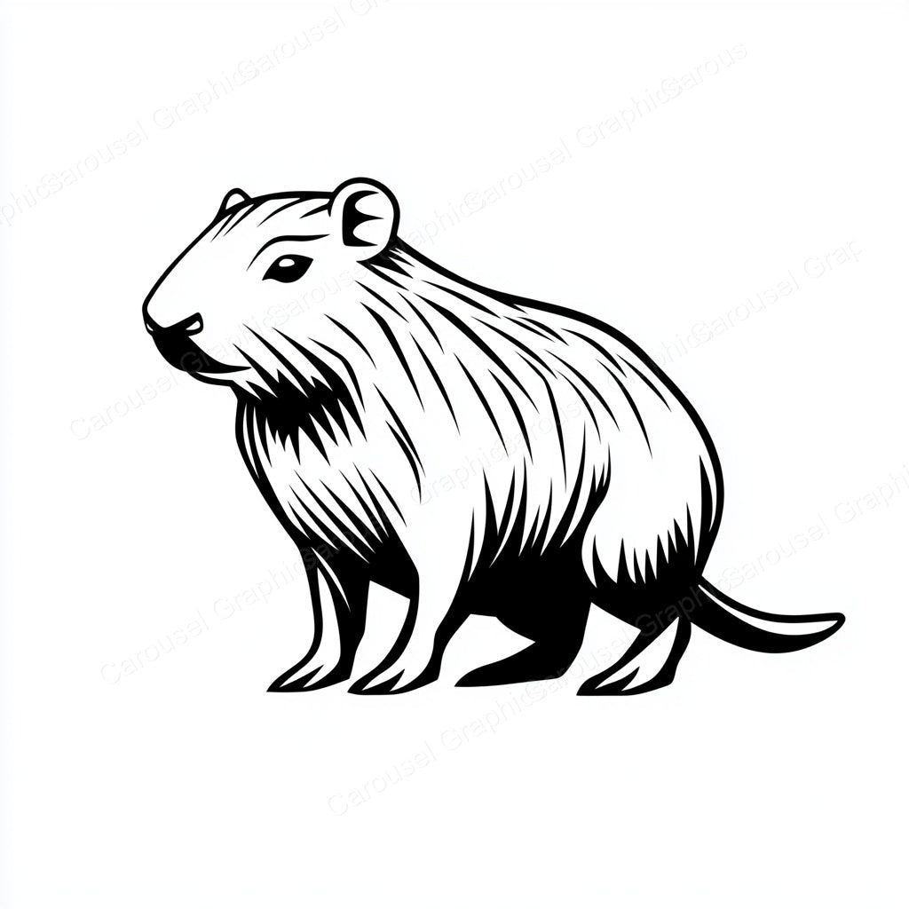 Capybara Vector Graphic preview