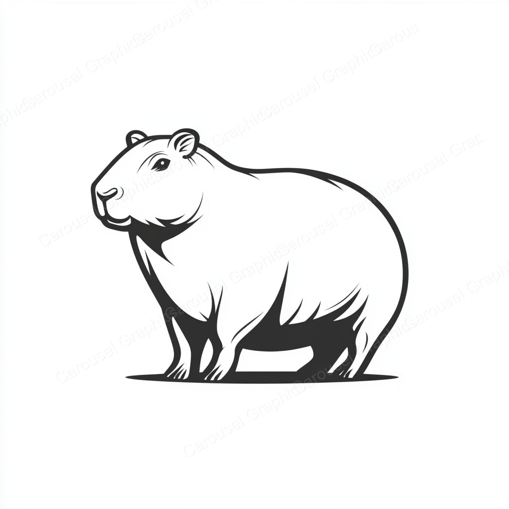 Capybara Vector Graphic preview