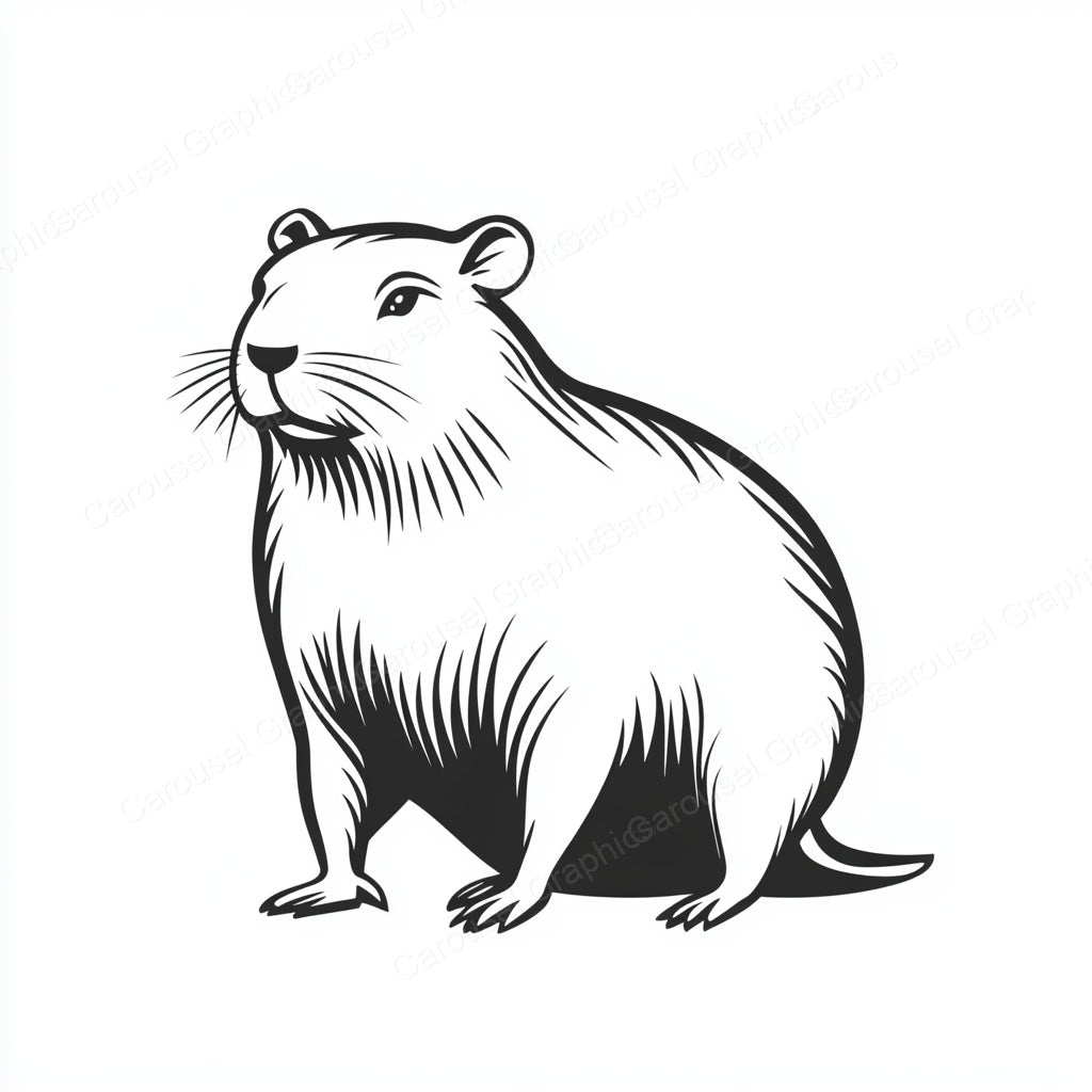 Capybara Vector Graphic preview