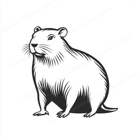 Capybara Vector Graphic preview