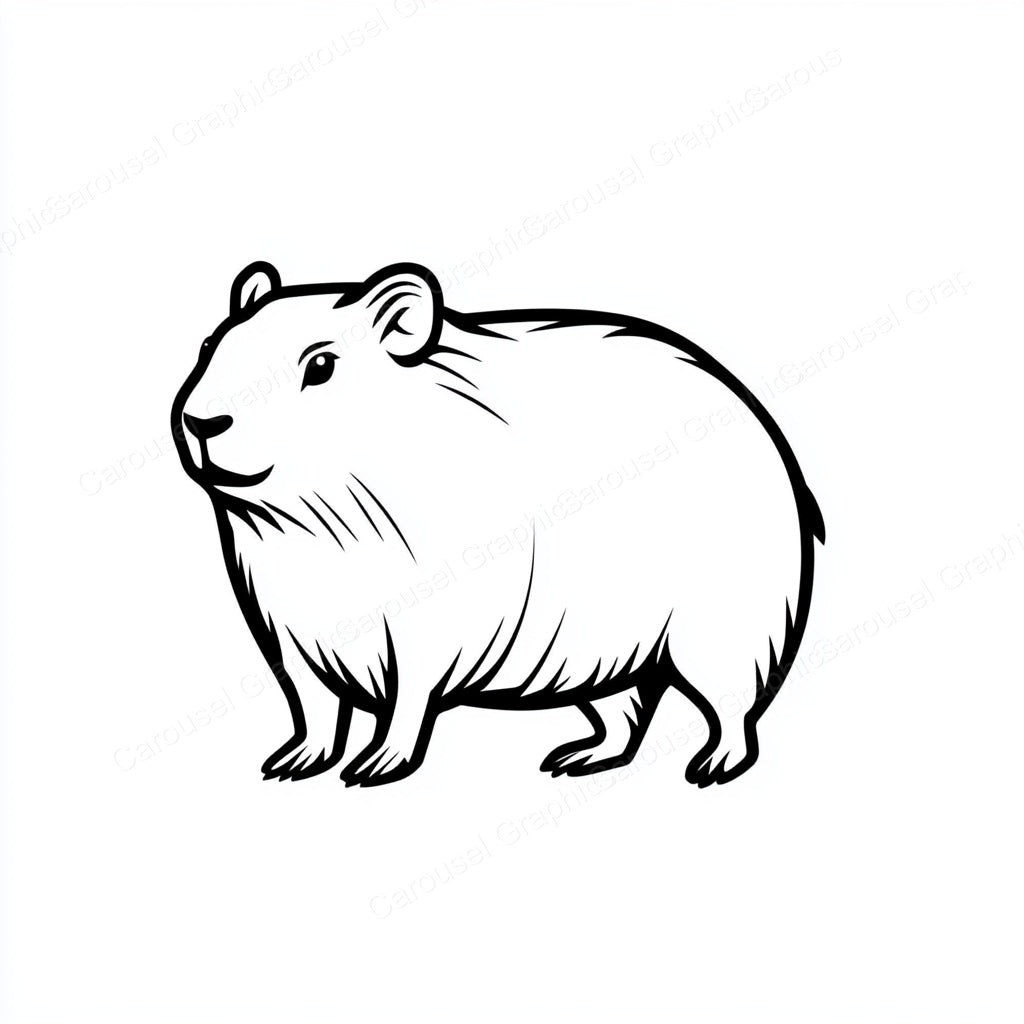 Capybara Vector Graphic preview