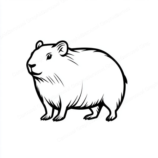Capybara Vector Graphic preview