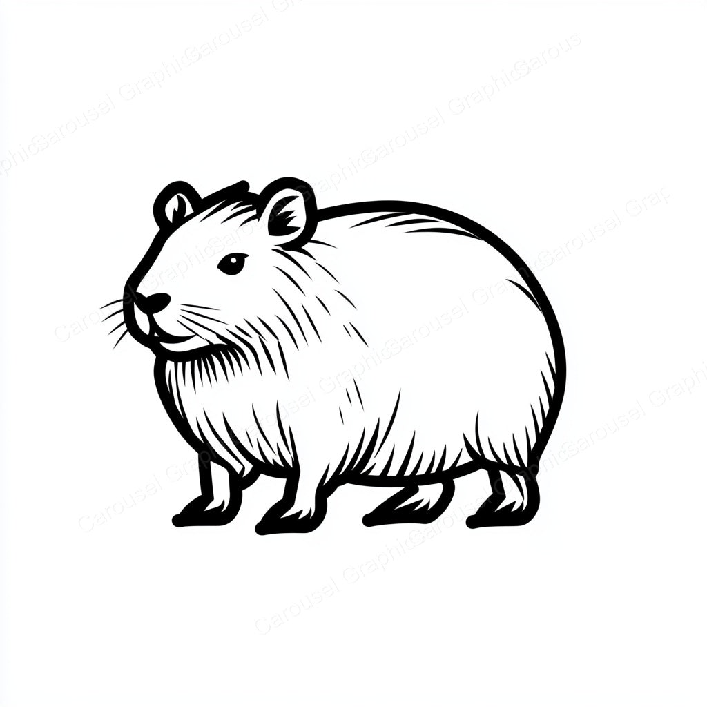 Capybara Vector Graphic preview
