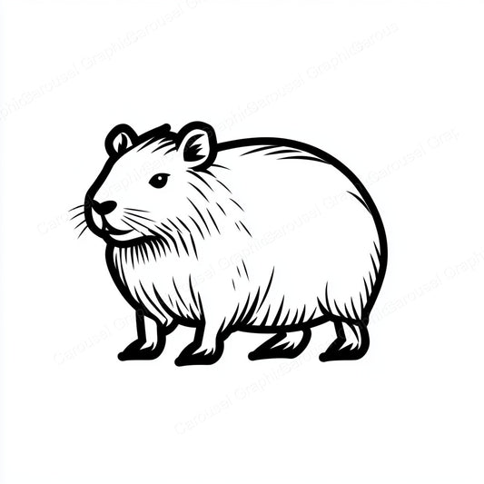 Capybara Vector Graphic preview
