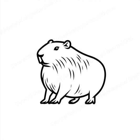 Capybara Vector Graphic preview