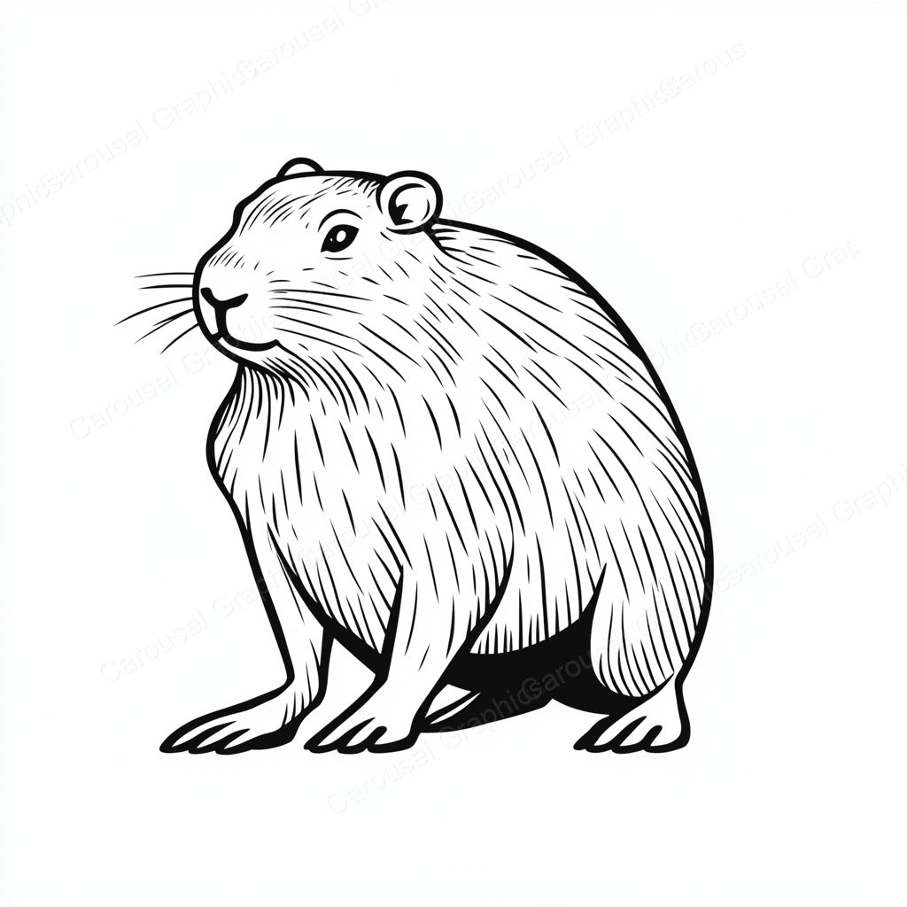 Capybara Vector Graphic preview