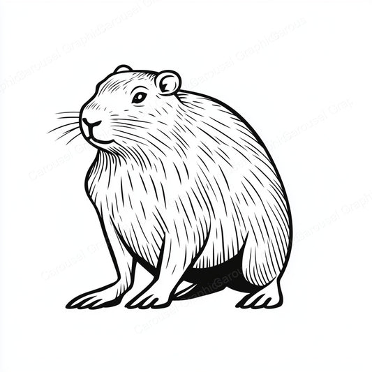 Capybara Vector Graphic preview