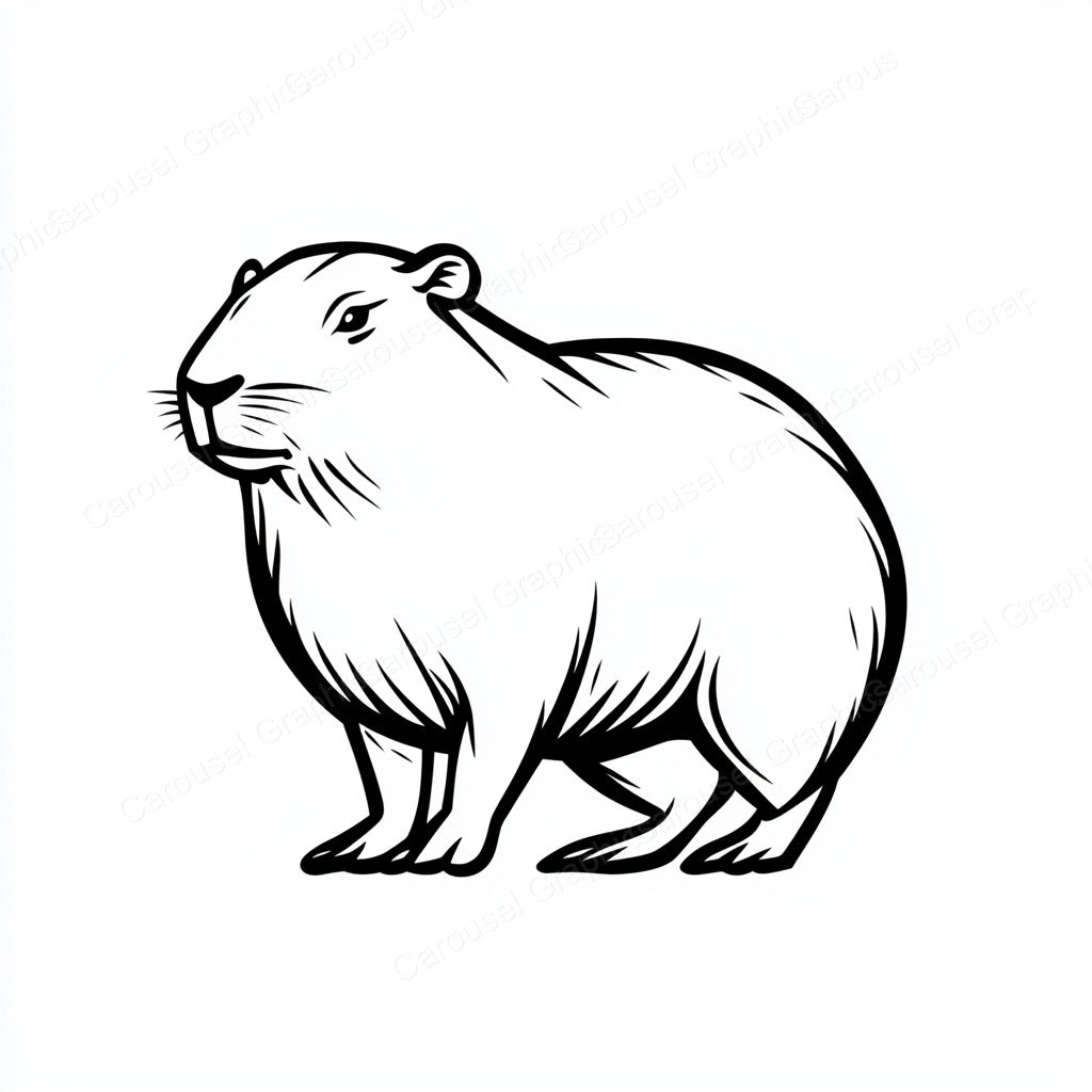 Capybara Vector Graphic preview