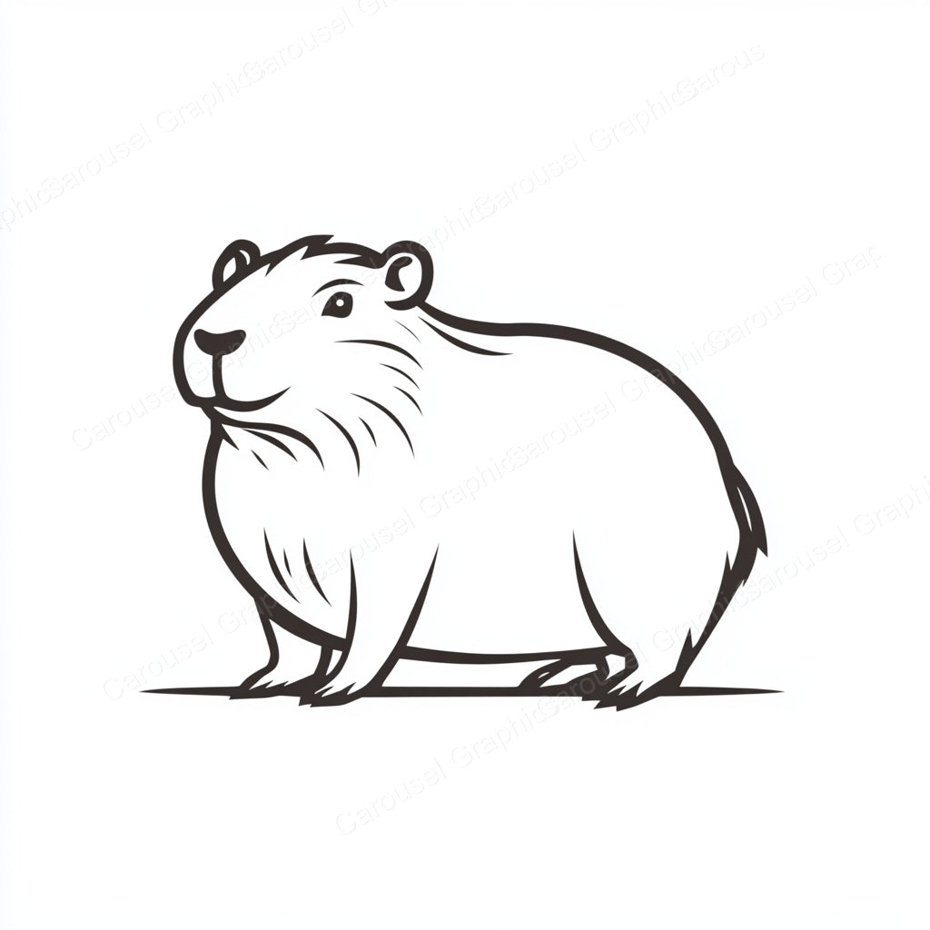 Capybara Vector Graphic preview