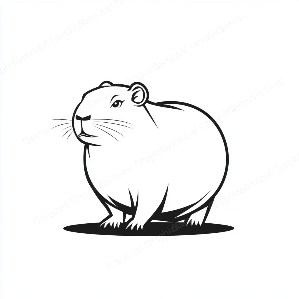 Capybara Vector Graphic preview