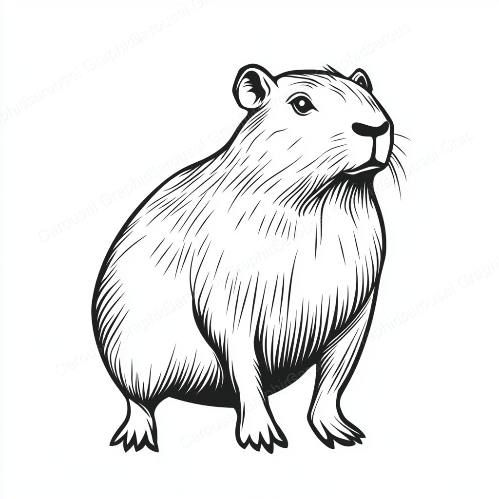 Capybara Vector Graphic preview