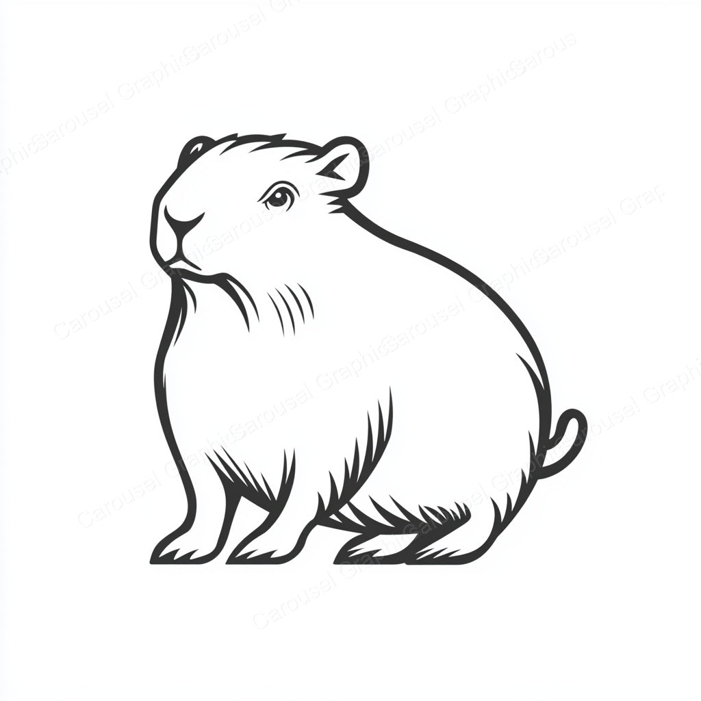 Capybara Vector Graphic preview