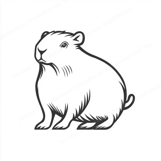 Capybara Vector Graphic preview
