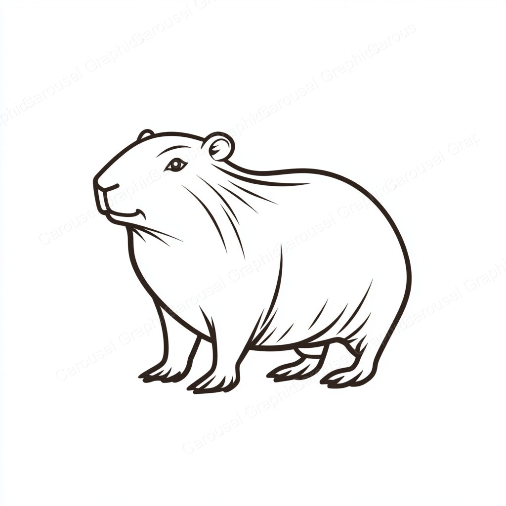 Capybara Vector Graphic preview