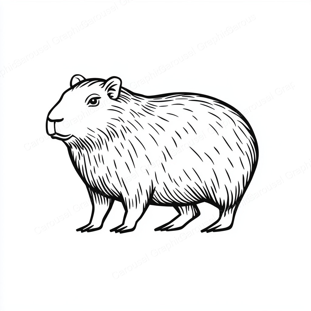 Capybara Vector Graphic preview