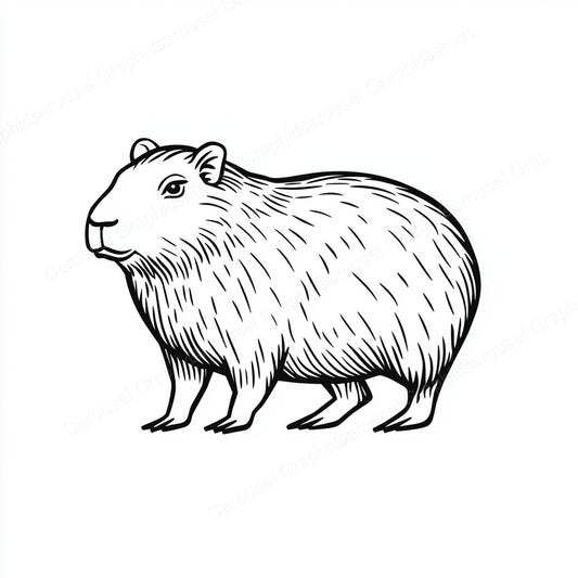 Capybara Vector Graphic preview