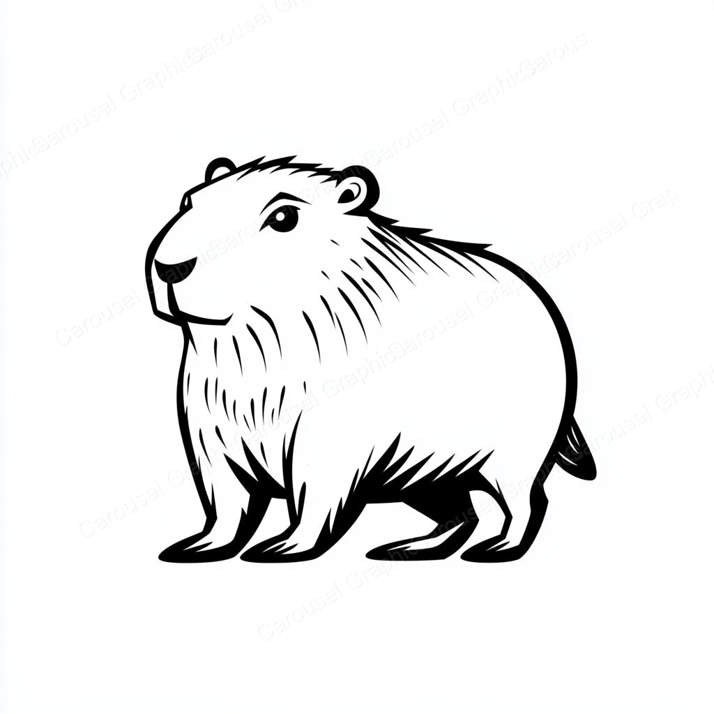 Capybara Vector Graphic preview