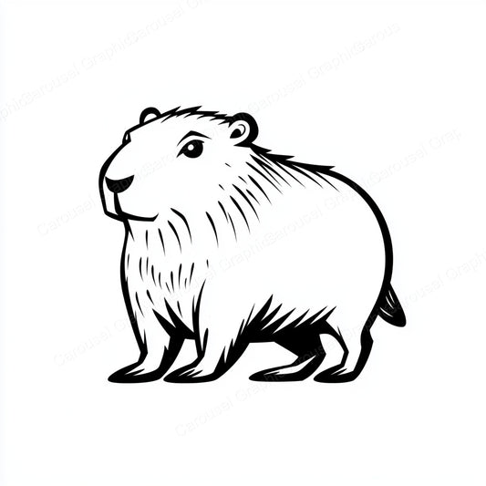 Capybara Vector Graphic preview
