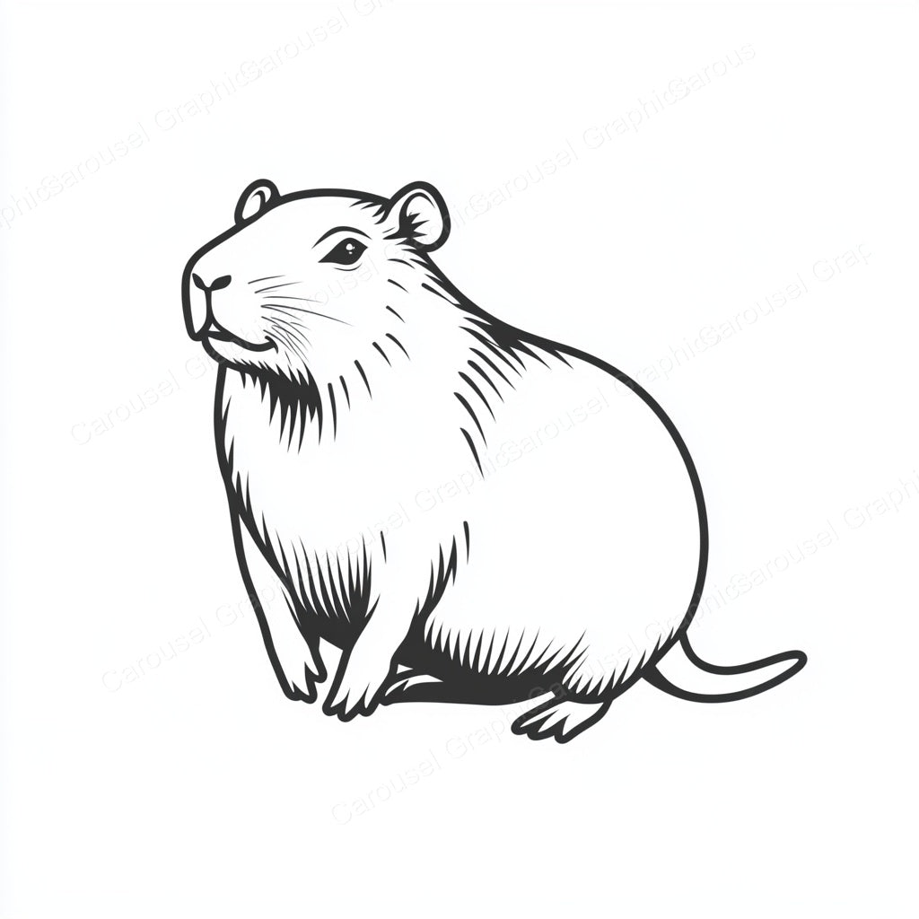 Capybara Vector Graphic preview