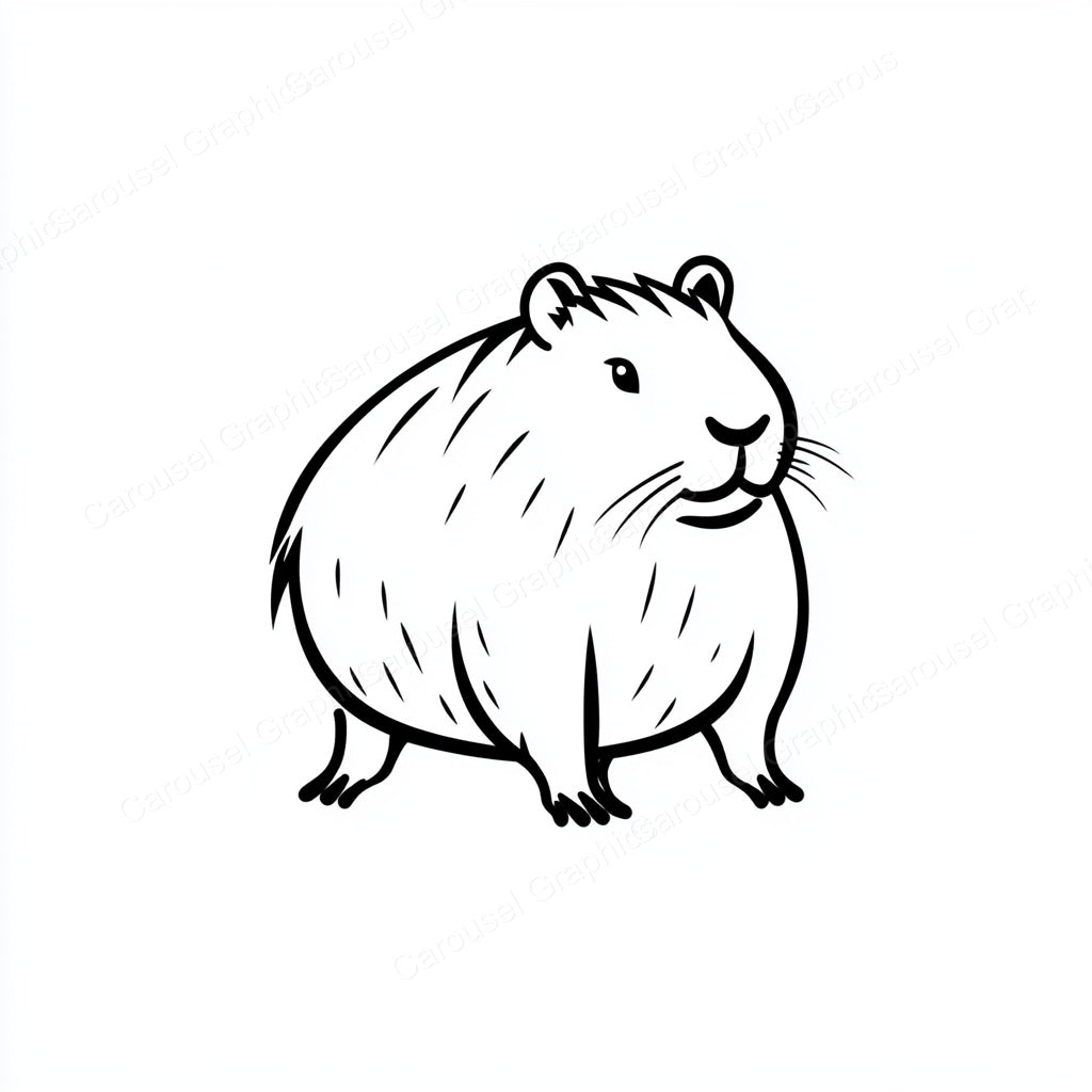 Capybara Vector Graphic preview