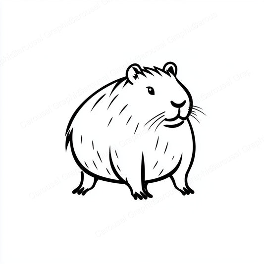 Capybara Vector Graphic preview