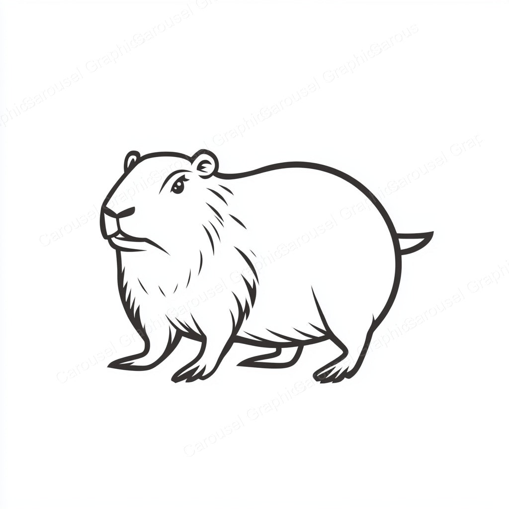 Capybara Vector Graphic preview