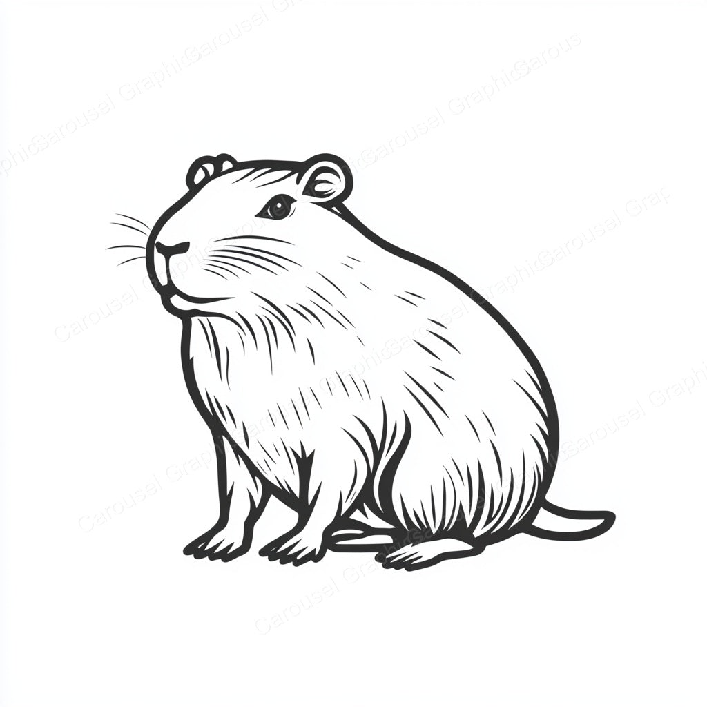 Capybara Vector Graphic preview