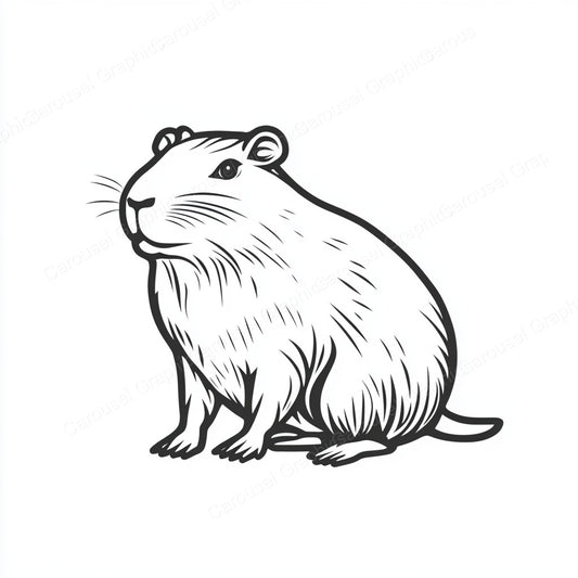 Capybara Vector Graphic preview