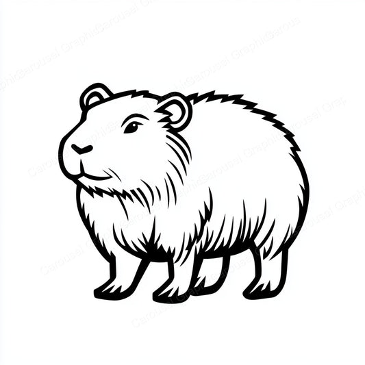 Capybara Vector Graphic preview