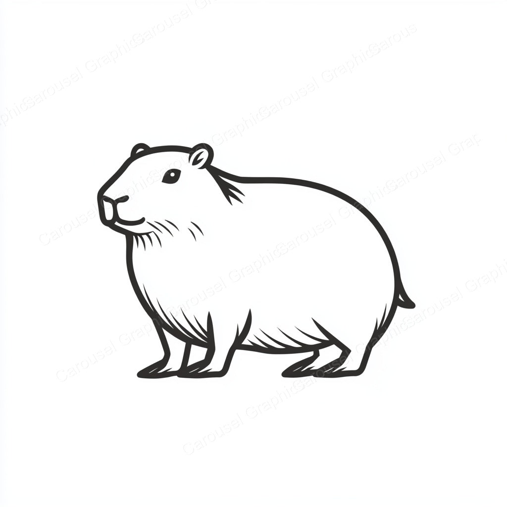 Capybara Vector Graphic preview