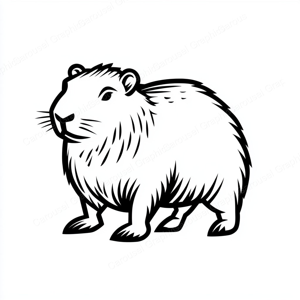 Capybara Vector Graphic preview