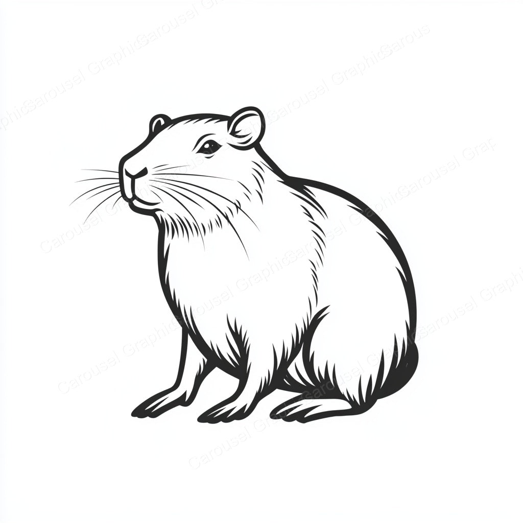 Capybara Vector Graphic preview