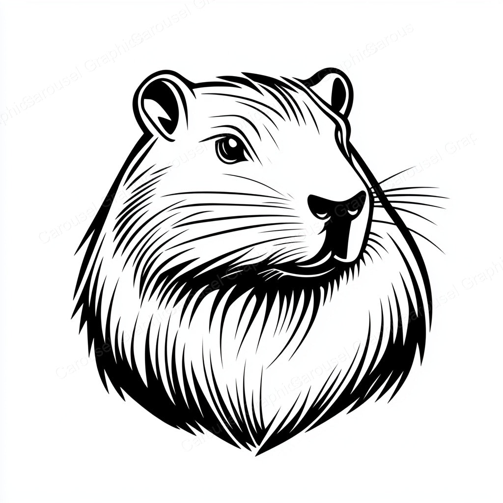 Capybara Vector Graphic preview