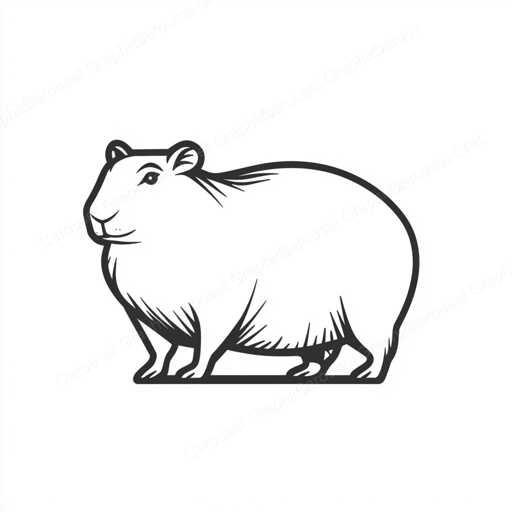 Capybara Vector Graphic preview