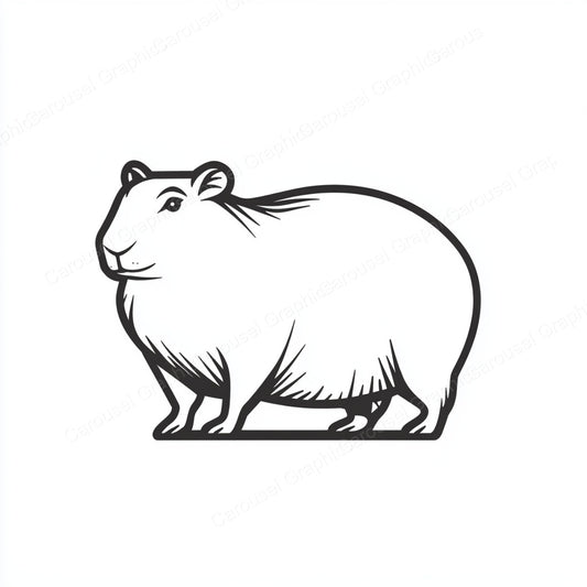 Capybara Vector Graphic preview