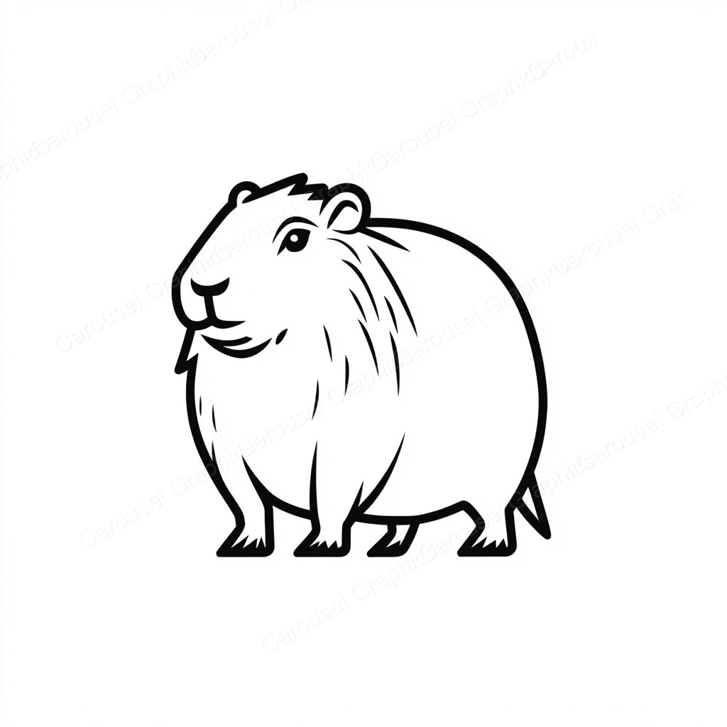 Capybara Vector Graphic preview
