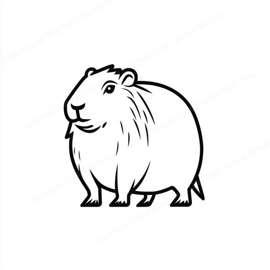 Capybara Vector Graphic preview
